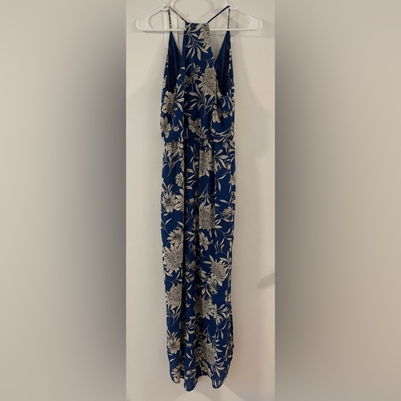 Lush Dresses | Lush Blue And White Floral Midi Dress | Color: Blue | Size: S | Pm-49934875's Closet